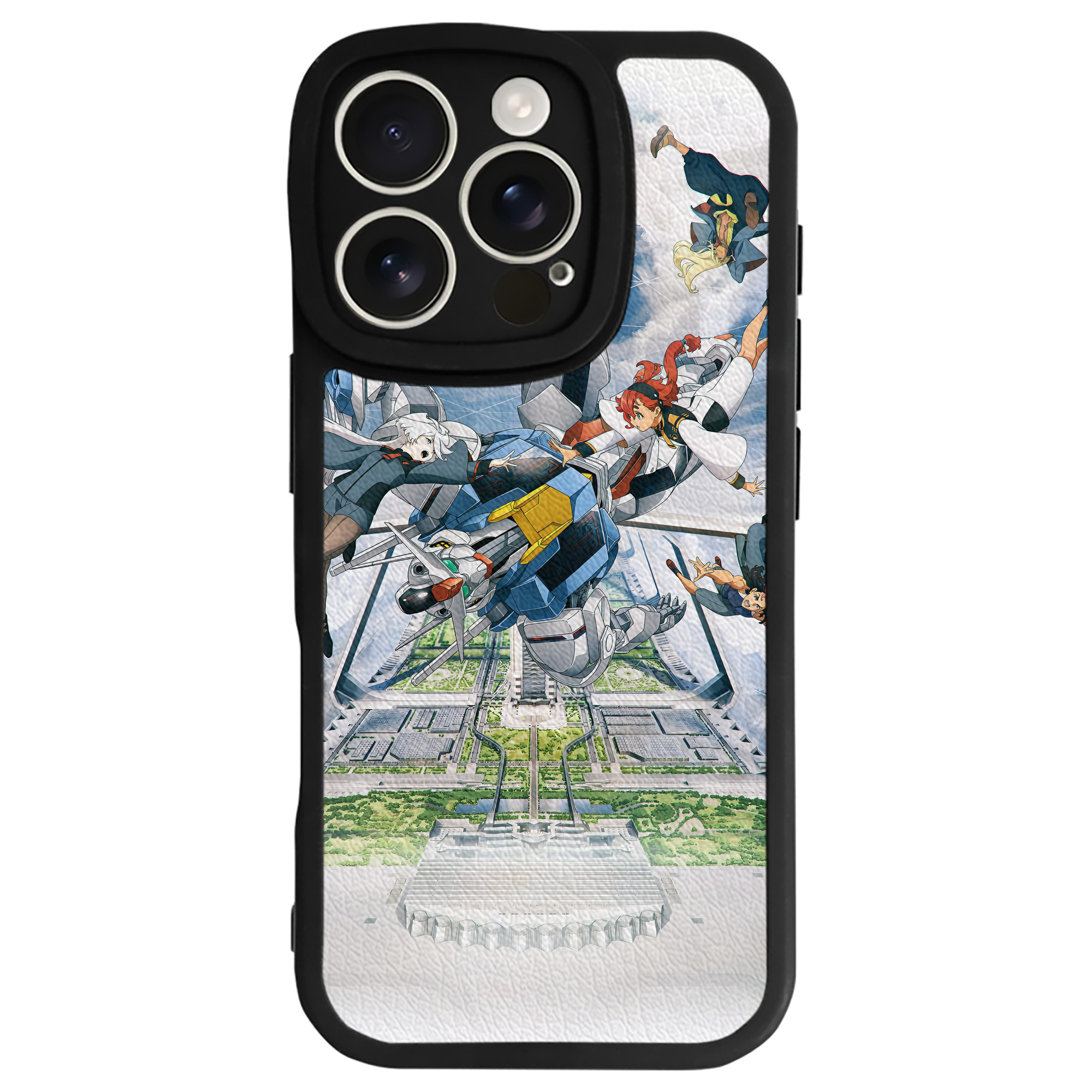 （画像用） 機動戦士ガンダム Mobile Suit Gundam 【iPhone 16シリーズ対応】シリコンスマホケース（レザー調） 材質：シリコン